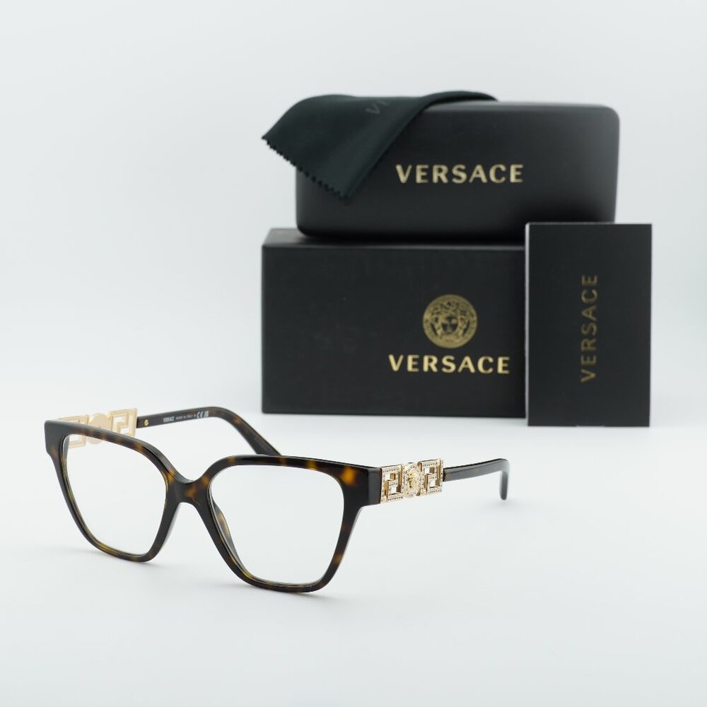 Versace VE3358B 108 Cat Eye Eyeglasses – Havana 52mm